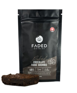 FADED Edibles Baked – Chocolate Fudge Brownie 400mg THC