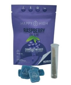 Happy High Cannabis Infused Gummies – Blue Raspberry